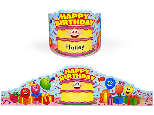 Smiling Cake Birthday Crowns - US 2379