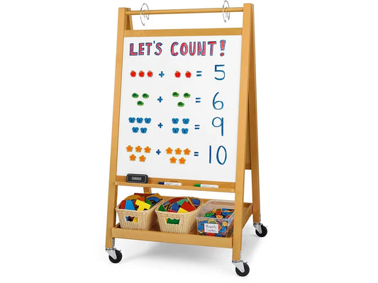 Hardwood Mobile Teaching Easel - US 2471