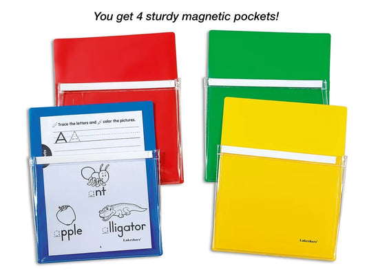 Magnetic Paper Pockets - Set of 4 - US 4769