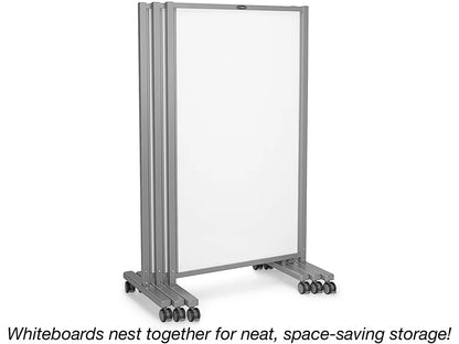 Flex-Space Mobile Magnetic Double-Sided Whiteboard - US 9655
