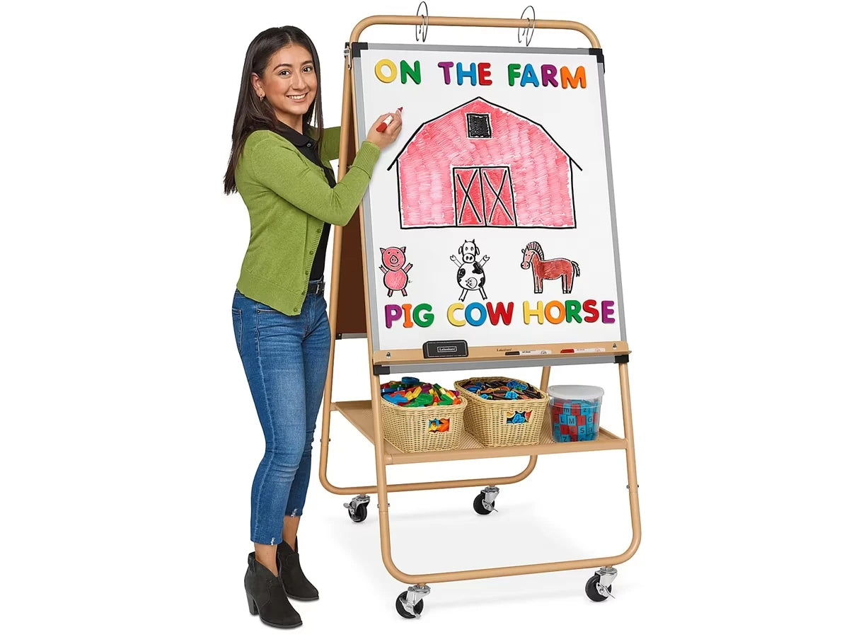Heavy-Duty Mobile Teaching Easel - US 9070