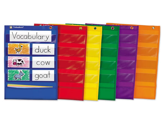 Learning Center Pocket Charts - Set of 6 - US 4807