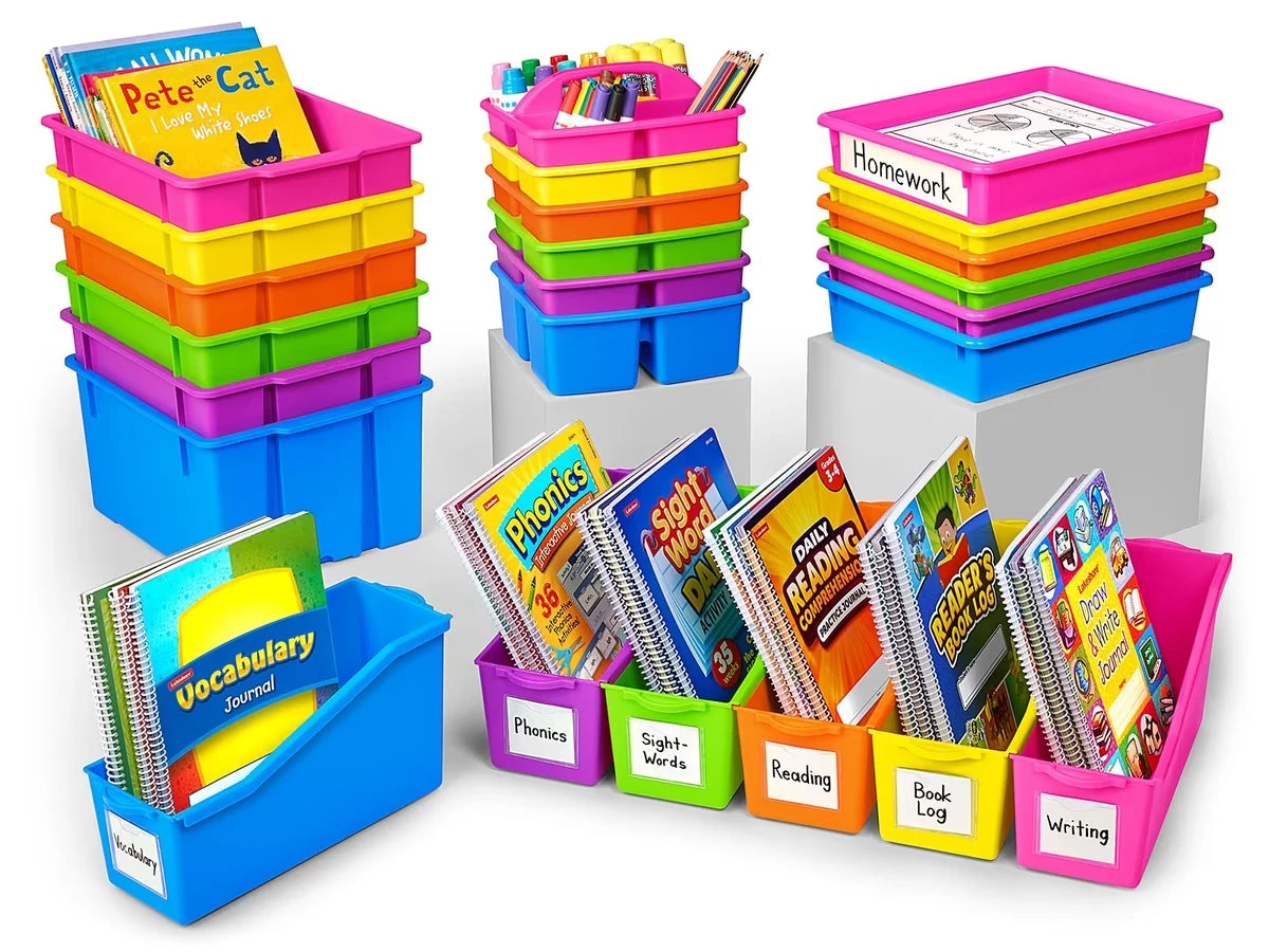 Neon Classroom Storage Bin Bundle - US 8595