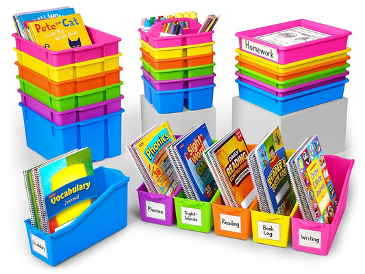 Neon Classroom Storage Bin Bundle - US 8595
