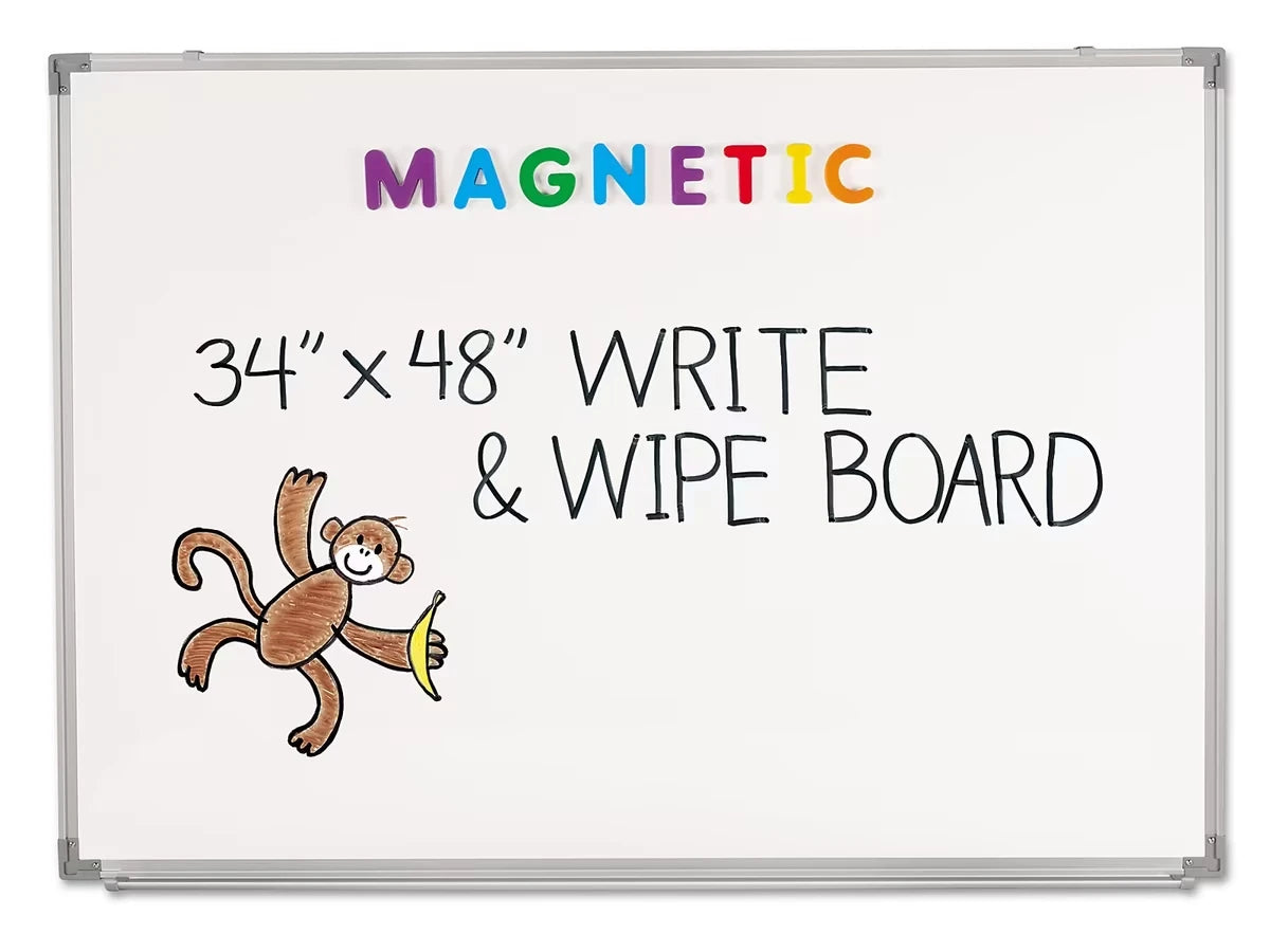 Magnetic Write & Wipe Board - 34" x 48" - US 9980