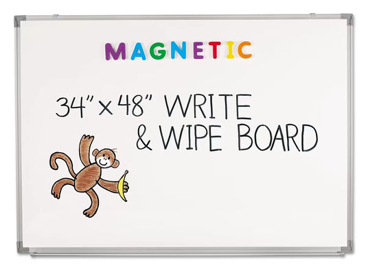 Magnetic Write & Wipe Board - 34" x 48" - US 9980