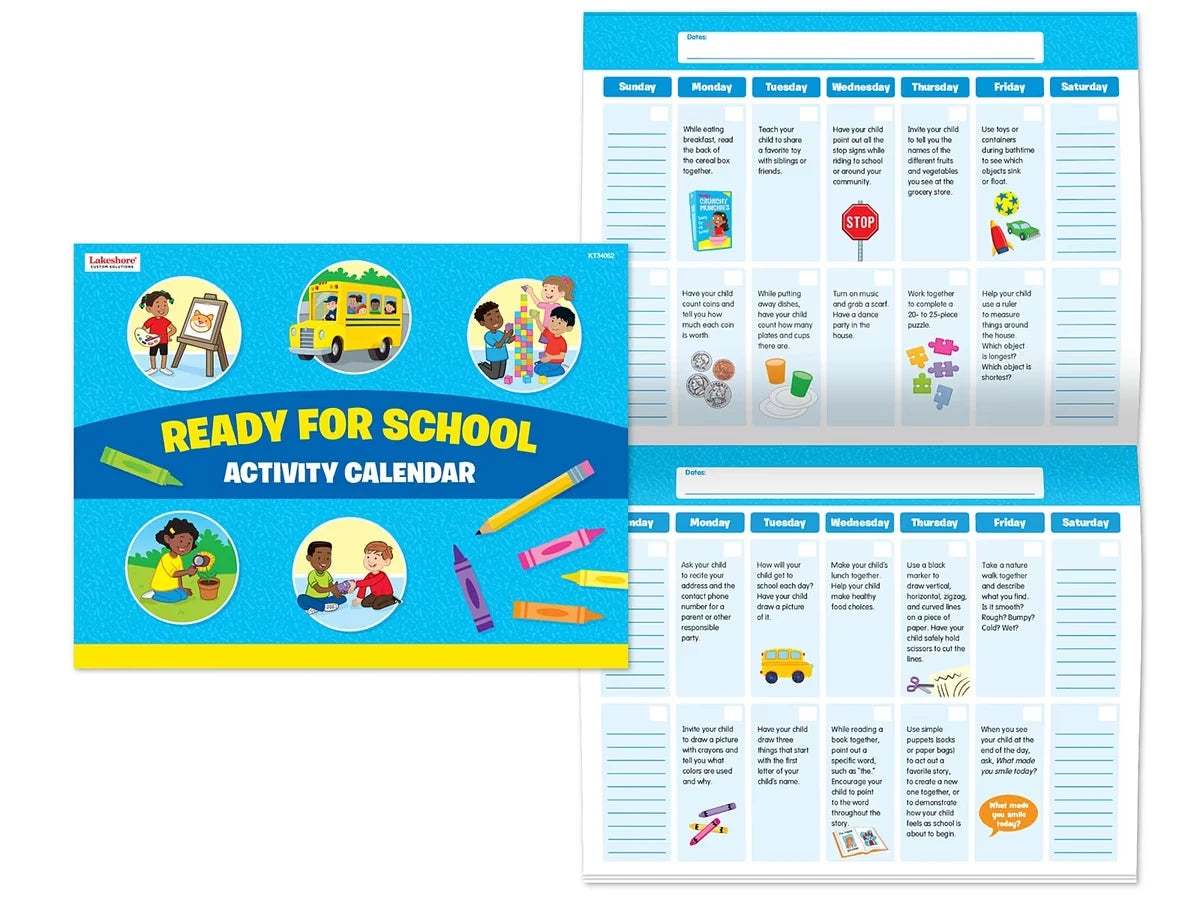 Ready for School Activity Calendar - US 2128