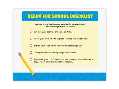 Ready for School Activity Calendar - US 2128
