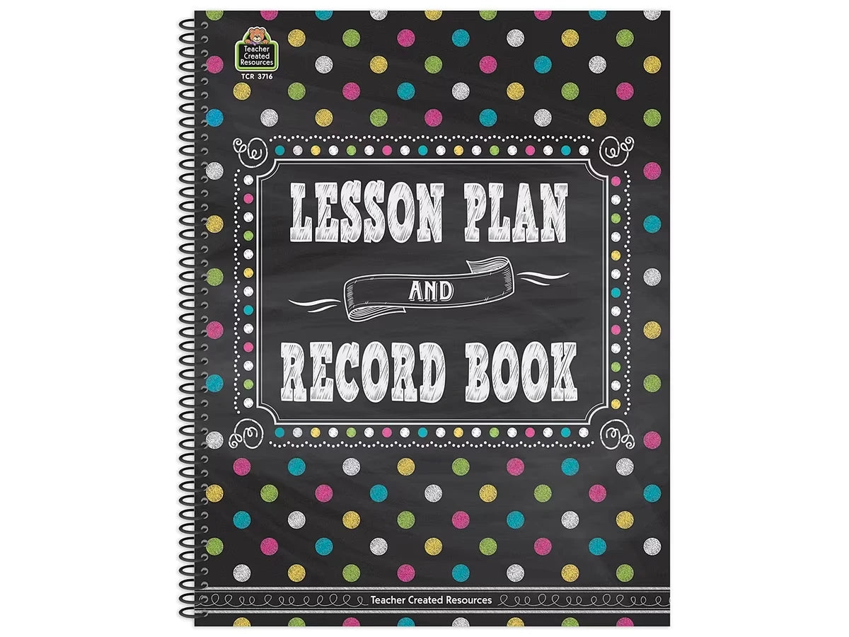 Chalkboard Brights Lesson Plan & Record Book - US 1925