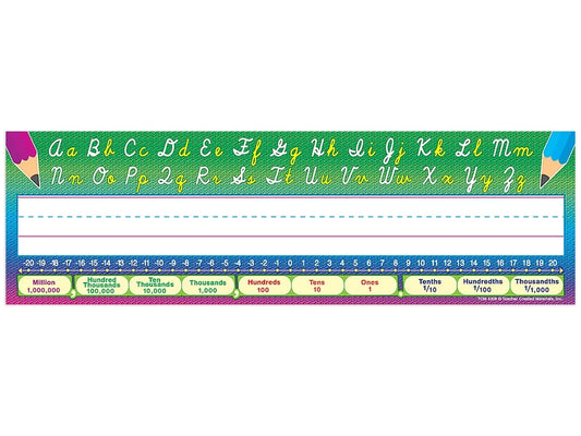 Modern Cursive Reference Nameplates - Gr.  3-6 - US 1434
