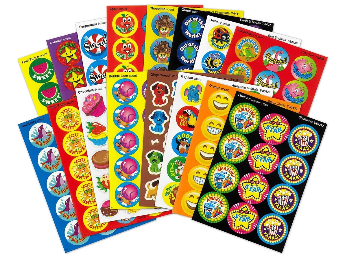 Kid’s Choice Scented Motivational Stickers - Variety Pack - US 3746
