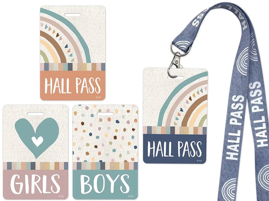 Everyone Is Welcome Student Hall Pass Lanyards - US 1986