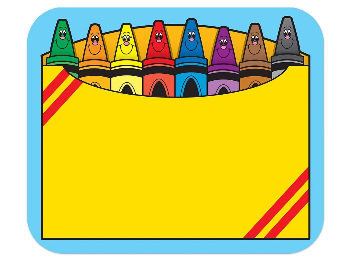 Crayon Box Name Tags - US 7060