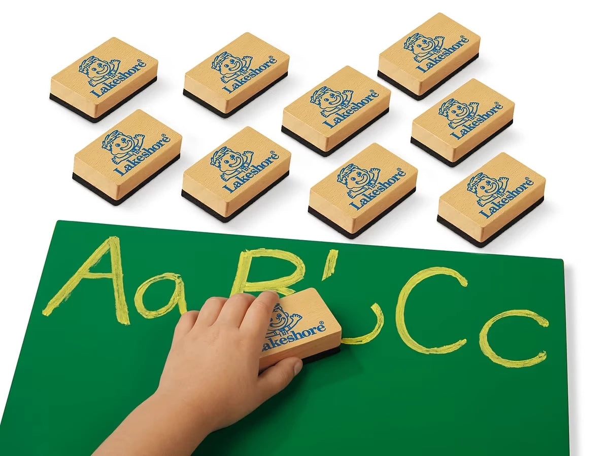 Chalk Lapboard Erasers - Set of 10 - US 9775