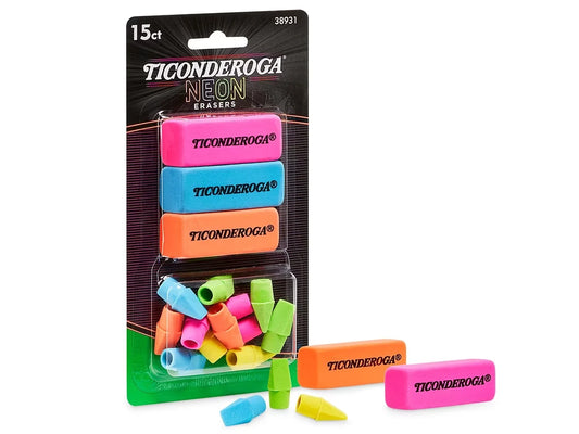 Ticonderoga® Neon Erasers - US 1411