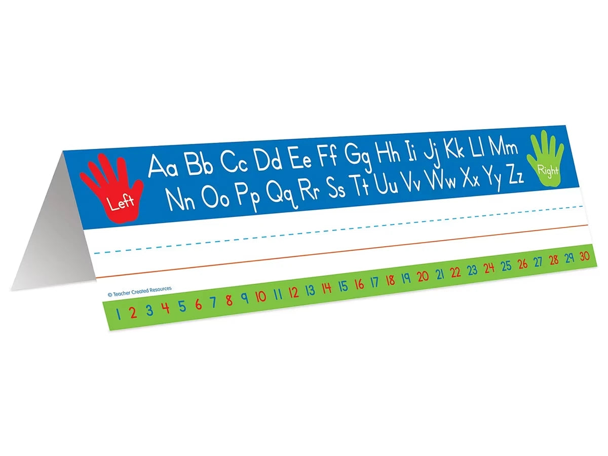 Alphabet Tented Reference Nameplates - Pre K-K - US 1587
