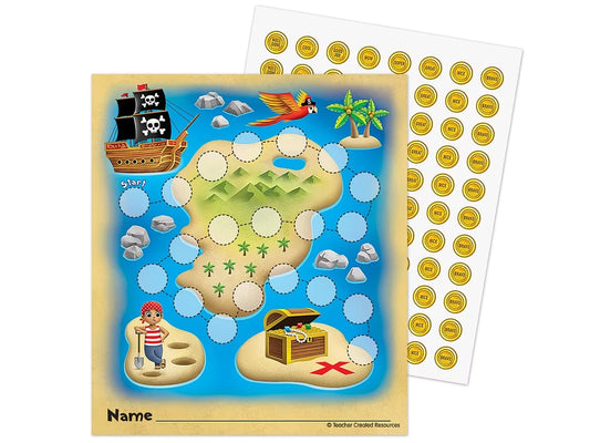 Treasure Hunt Reward Trackers and Stickers - US 3136