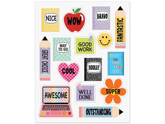 Cool for School Motivational Stickers - US 9167