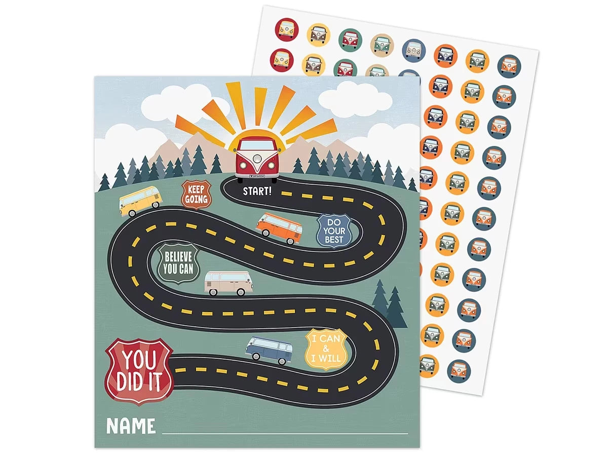 Moving Mountains Road Trip Reward Trackers with Stickers - US 1547