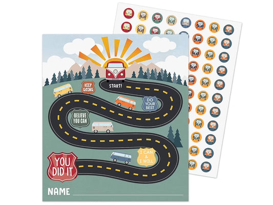 Moving Mountains Road Trip Reward Trackers with Stickers - US 1547