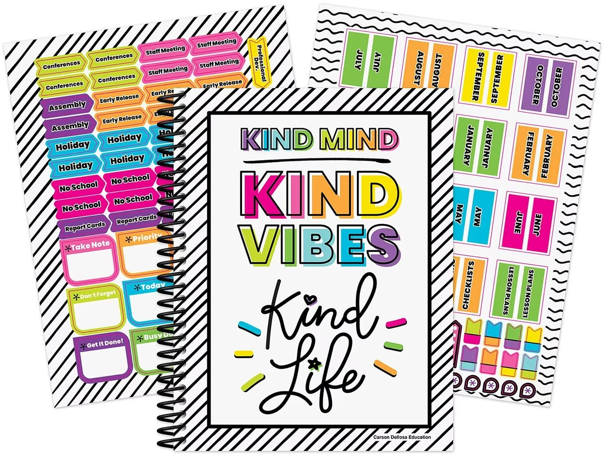 Kind Vibes Lesson Plan & Record Book - US 6750