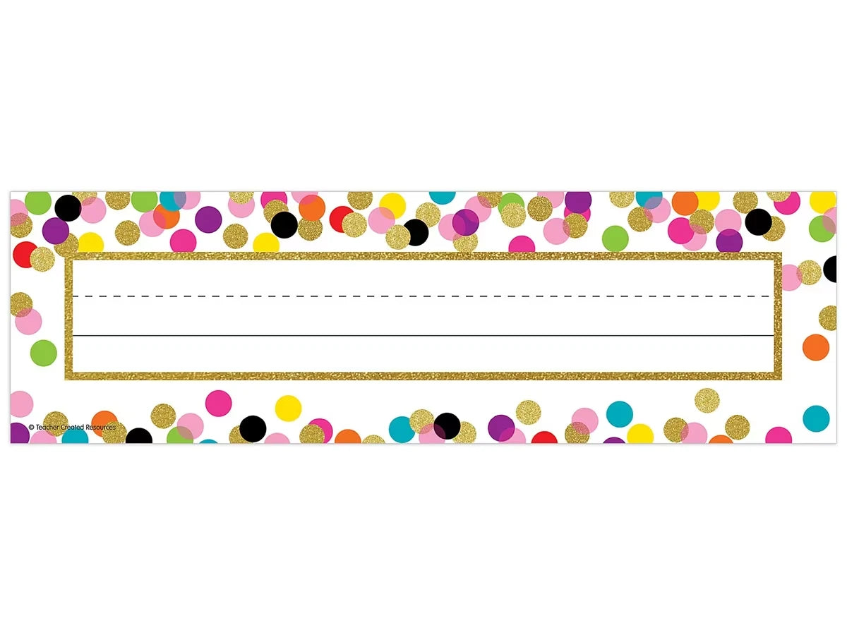 Confetti Nameplates - US 9310