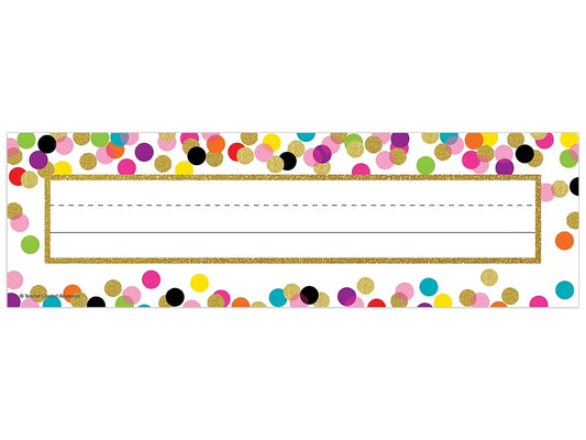 Confetti Nameplates - US 9310