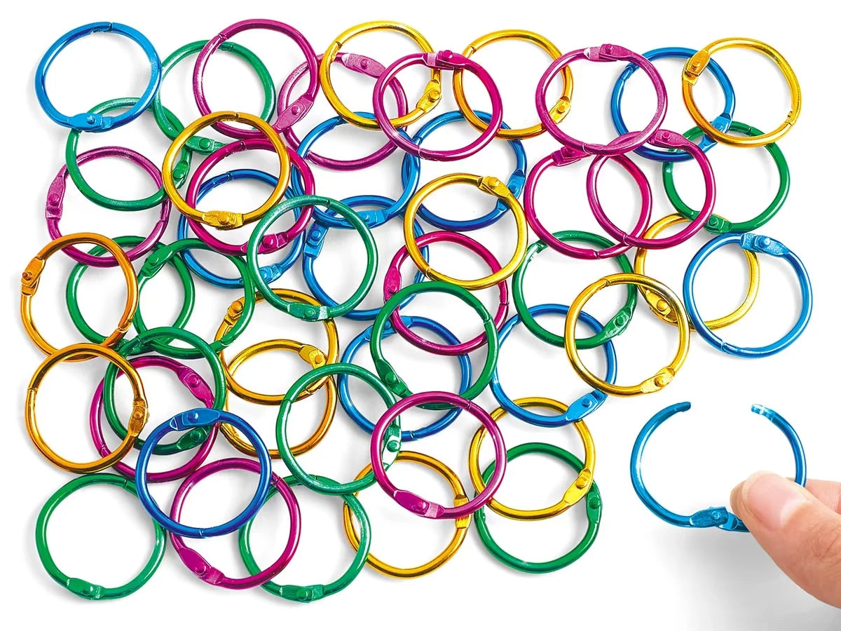 Colorful Book Rings - Set of 50 - US 4927