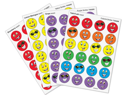 Scratch ’n’ Sniff Smiley Face Stickers - Variety Pack - US 7574