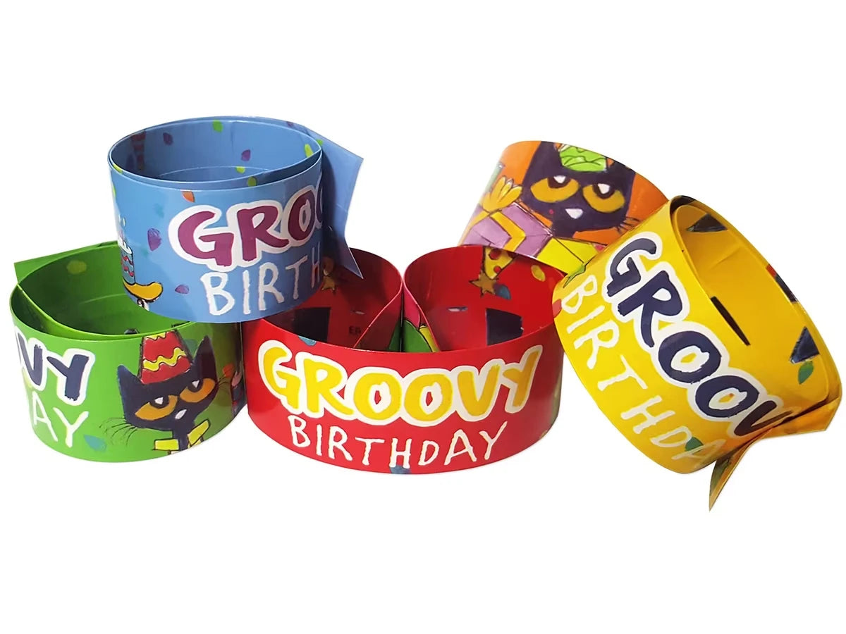 Pete the Cat® Birthday Slap Bracelets - US 6227