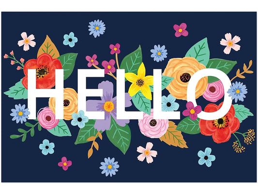 Wildflowers Hello Postcards - US 7806