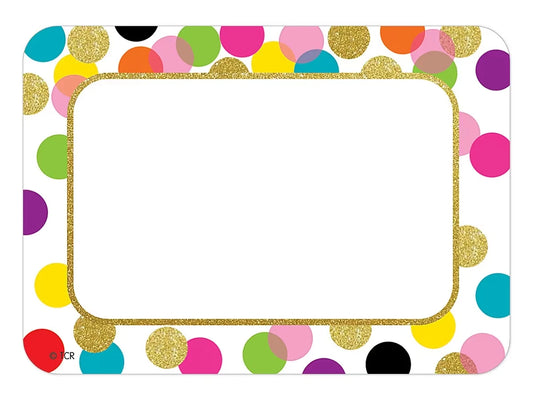 Confetti Name Tags - US 4431