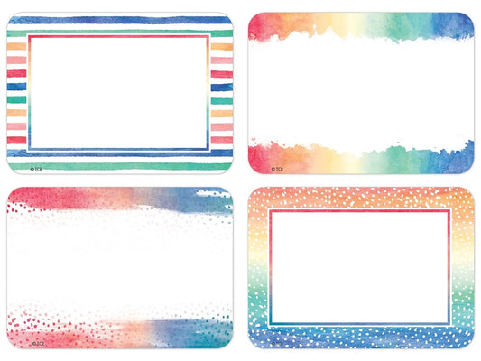 Watercolor Name Tags - Variety Pack - US 2040