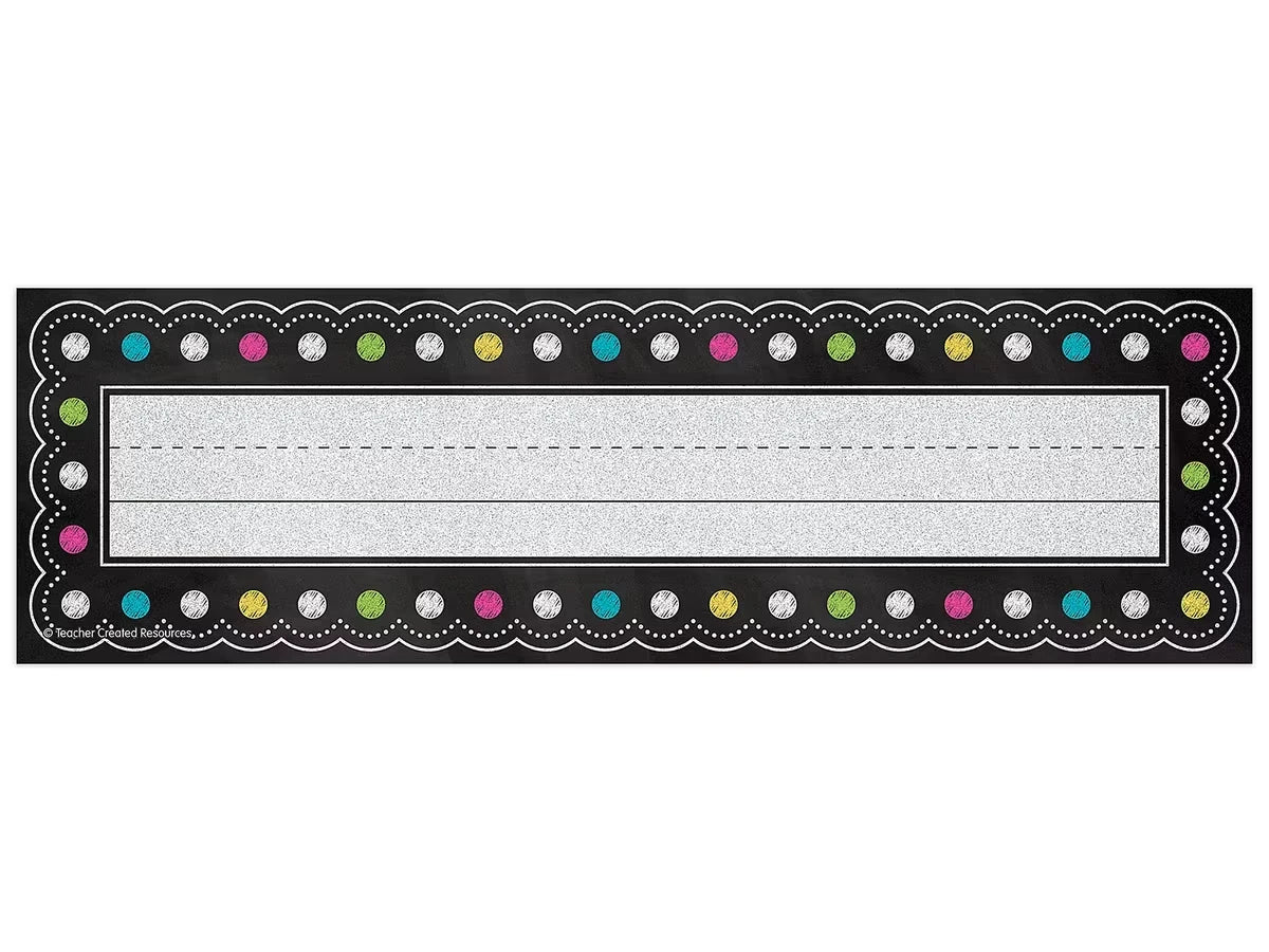 Chalkboard Brights Nameplates - US 8599
