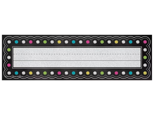 Chalkboard Brights Nameplates - US 8599