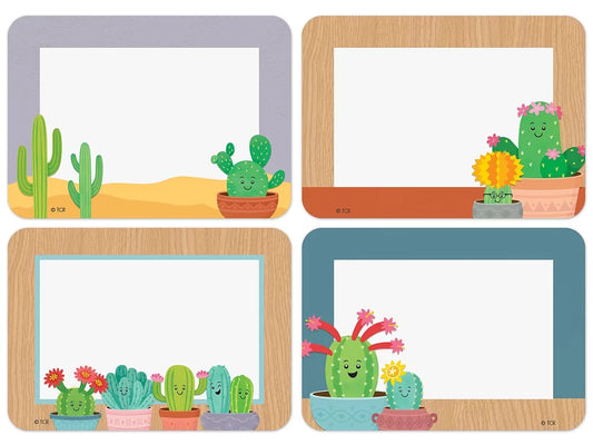 Happy Cactus Crew Name Tags - US 2403