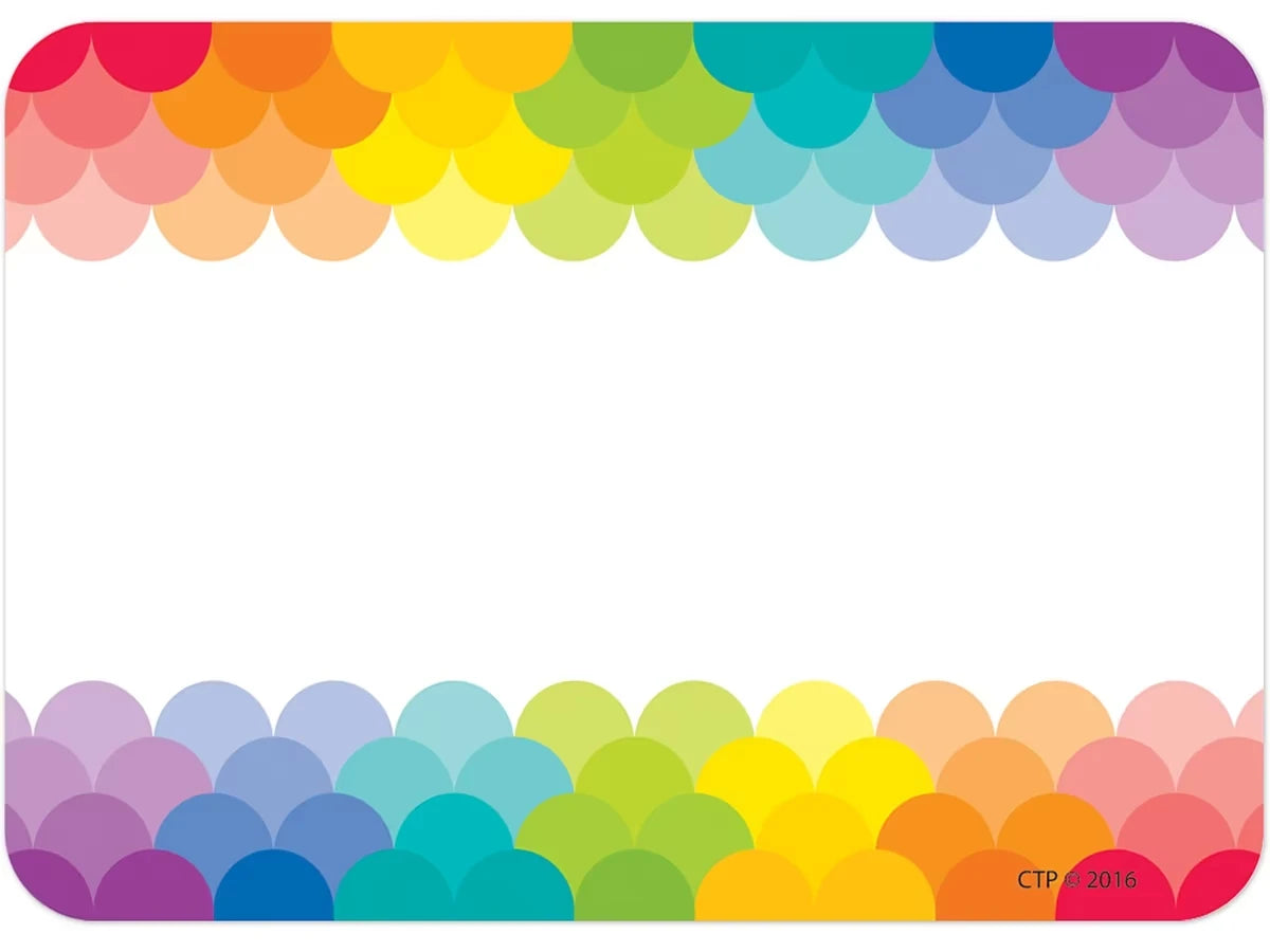 Painted Palette Rainbow Name Tags - US 8754