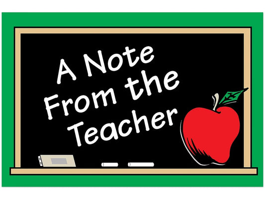 Teacher’s Note Postcards - US 7439