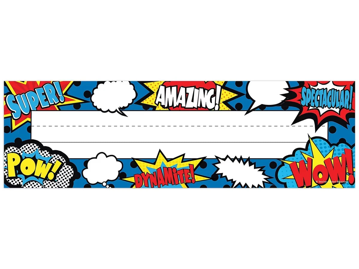 Superhero Nameplates - US 8759