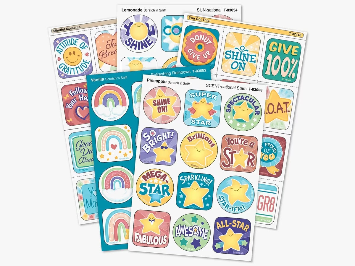 Be Your Best Scented Motivational Stickers - Variety Pack - US 3601