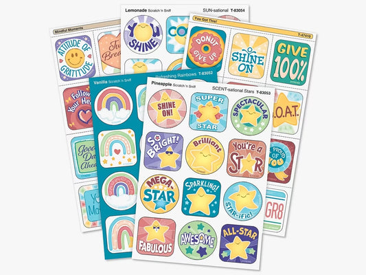 Be Your Best Scented Motivational Stickers - Variety Pack - US 3601