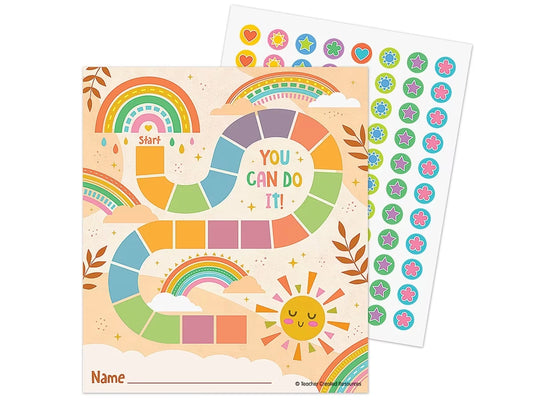 Sunshine Rainbow Reward Trackers with Stickers - US 5289