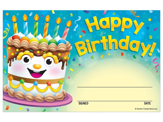 Birthday Cake Certificates - US 1208