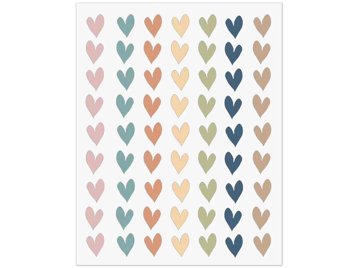 Everyone Is Welcome Heart Mini Stickers - US 5873