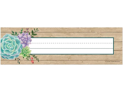 Rustic Bloom Nameplates - US 2976