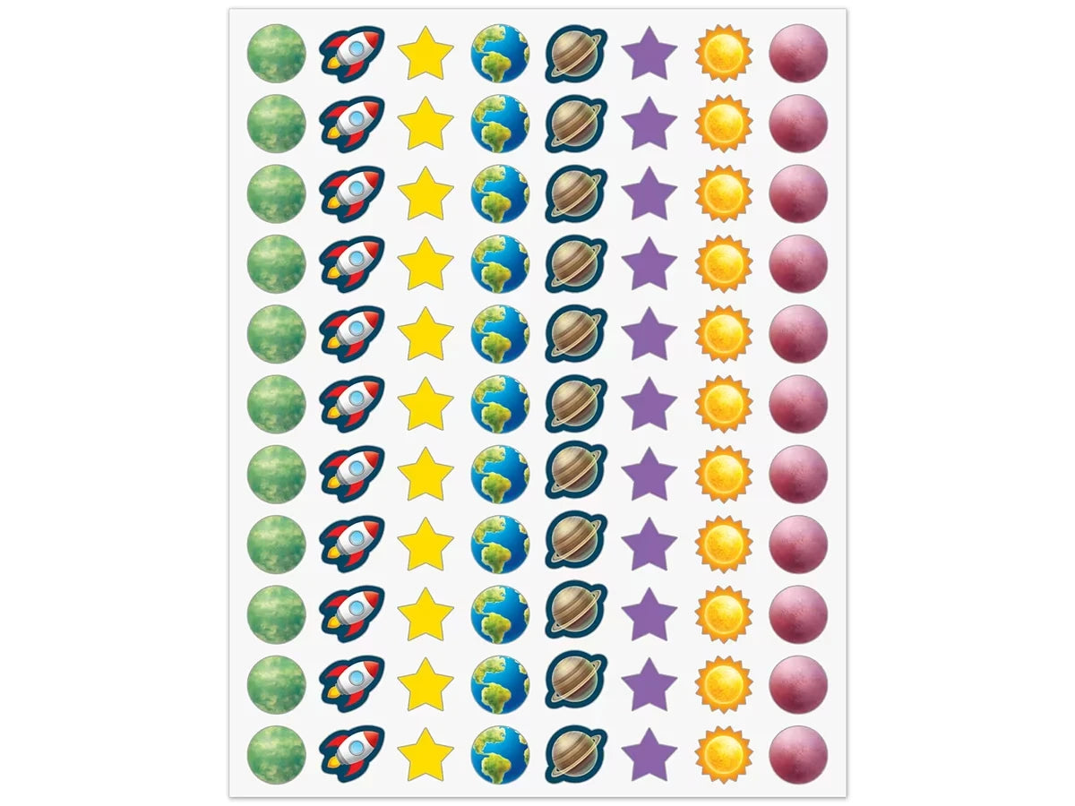 Outer Space Crew Mini Stickers - US 5467