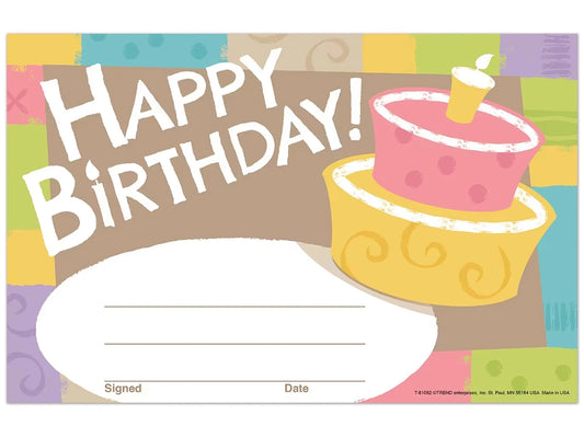 Good to Grow Birthday Certificates - US 3187