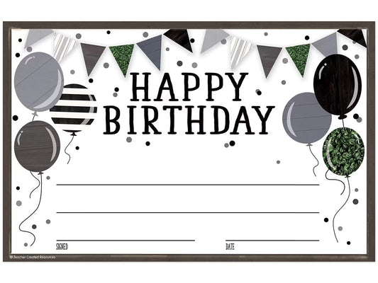 Modern Farmhouse Birthday Certificates - US 2332