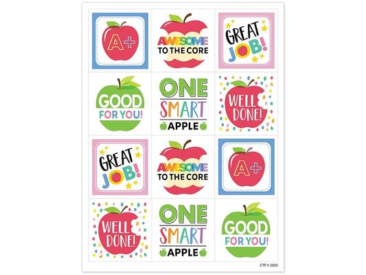 Apple Time Motivational Stickers - US 3898