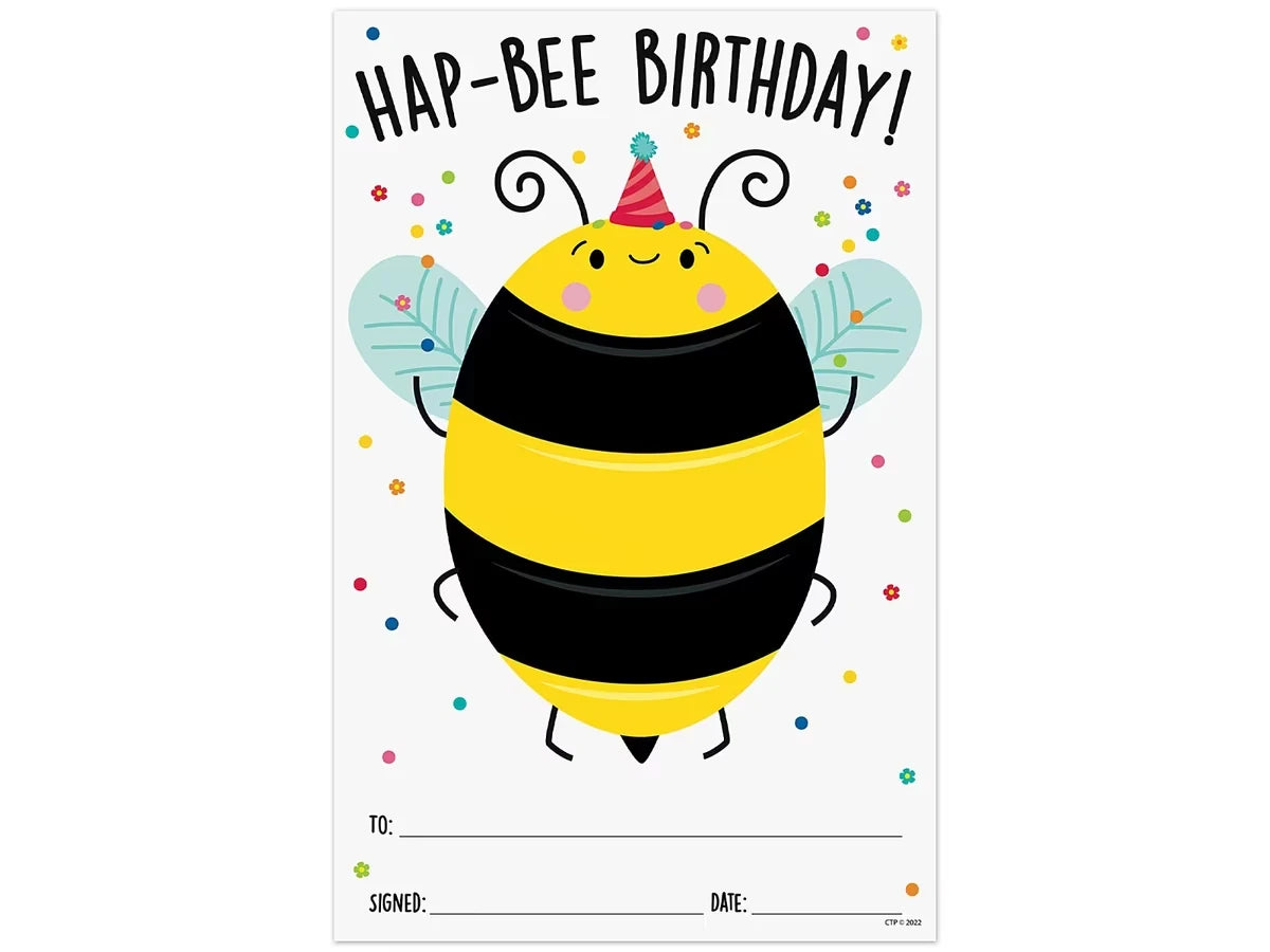 Hap-Bee Birthday! Certificates - US 8095